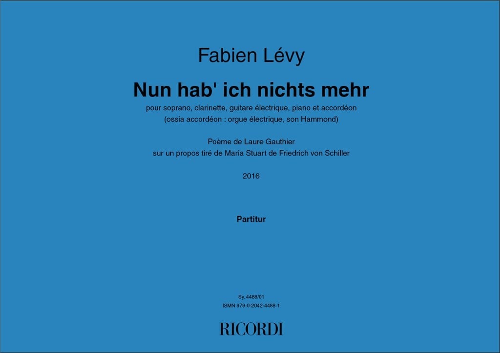 Nun hab' ich nichts mehr